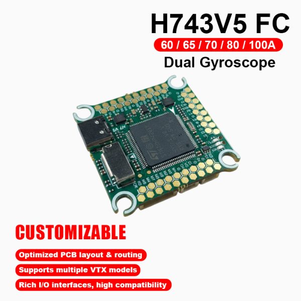 H743V5 Dual Gyroscope FC 6-8S for FPV